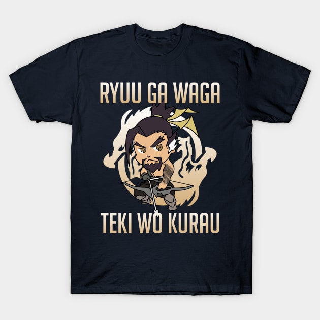 Get Your Game On with Hanzo - Overwatch Chibi T-Shirt T-Shirt by Dennaeric